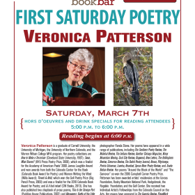 Poet Veronica Patterson @ BookBar—Saturday, March 7th