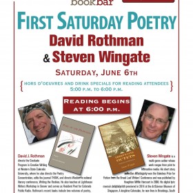 First Saturday at BookBar with David Rothman and Steven Wingate