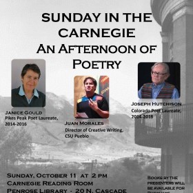 Free Poetry! In Colorado Springs on Sunday, October 11