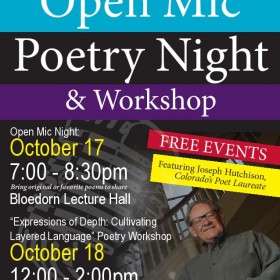 Free Poetry Reading and Workshop in Fort Morgan
