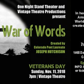 Celebrate Armistice Day with “War of Words”