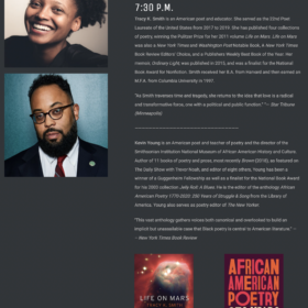 Tracy K. Smith & Kevin Young in Conversation