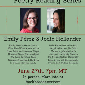Join  Emily Pérez & Jodie Hollander on June 27th @ BookBar