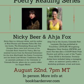 Don’t Miss Nicky Beer and Ahja Fox @ BookBar on Thursday, August 22nd
