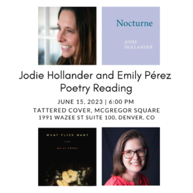 Two Excellent Poets Reading from New Collections!
