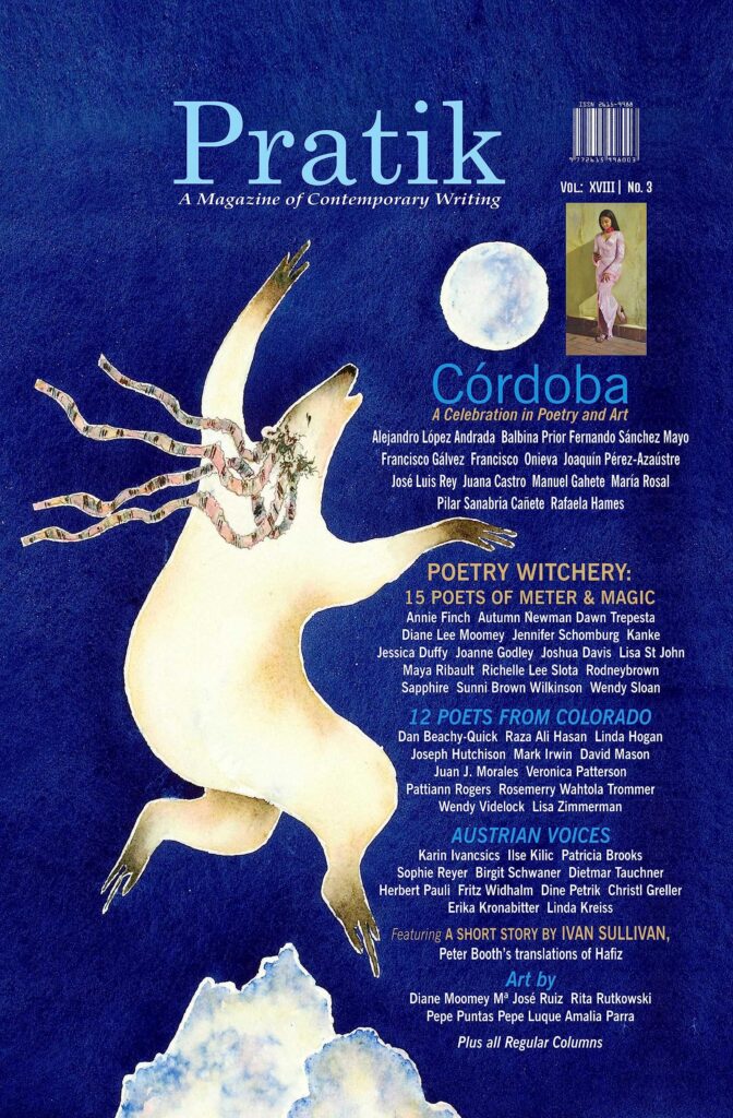 Cover of PRATIK Literary Journal with 12 Colorado Poets